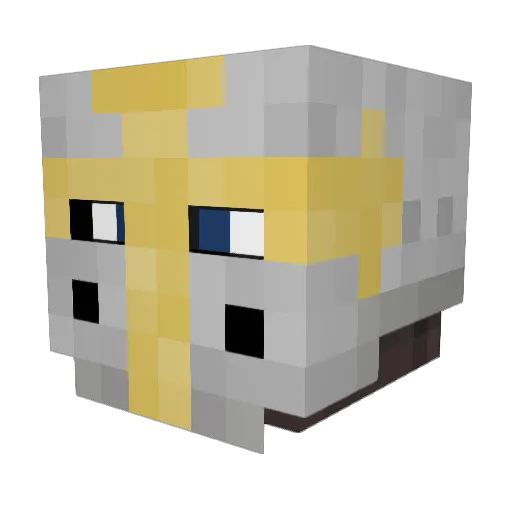 ghislain28 Minecraft avatar head, 3D render