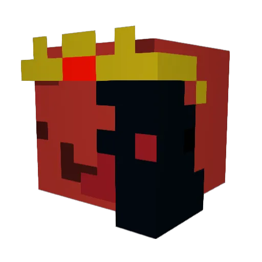 ghjae Minecraft avatar head, 3D render