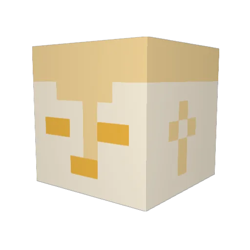 ghjwdas Minecraft avatar head, 3D render