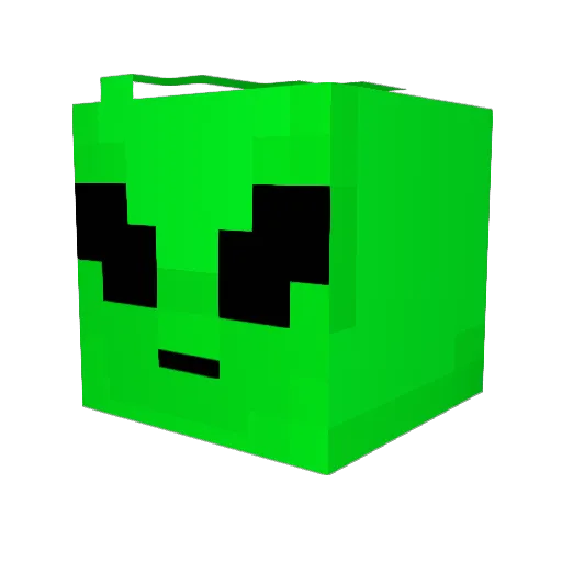 ghkcy Minecraft avatar head, 3D render