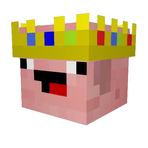 ghkddust Minecraft avatar head, 3D render