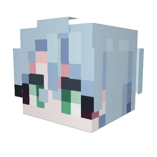 ghkfbs Minecraft avatar head, 3D render