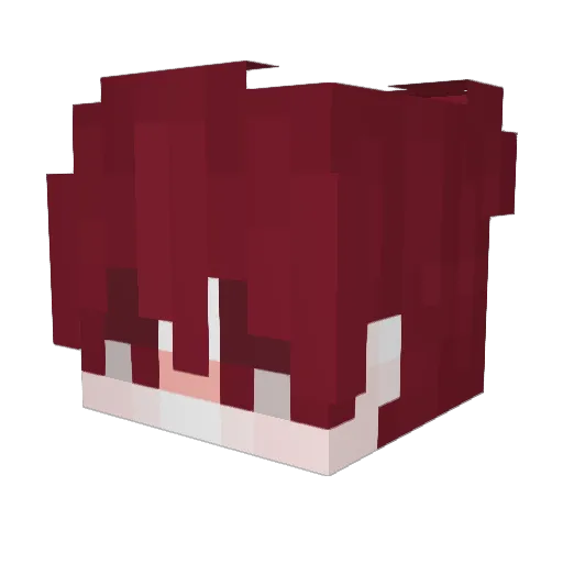 ghkwo Minecraft avatar head, 3D render