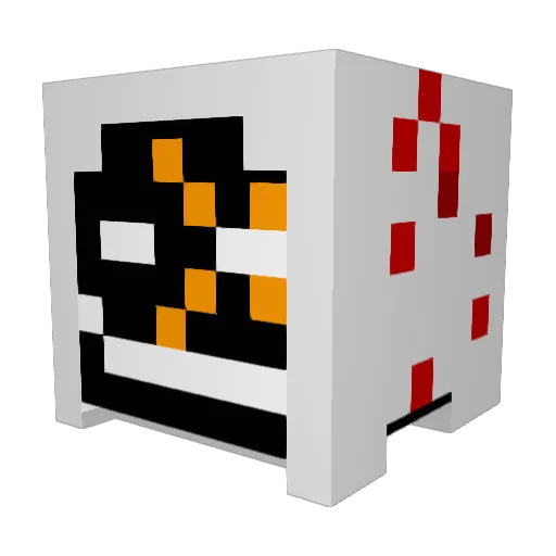 gho0sty Minecraft avatar head, 3D render