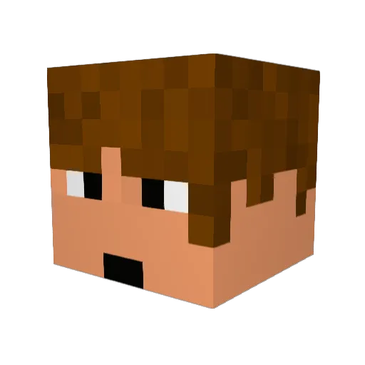ghoium101 Minecraft avatar head, 3D render