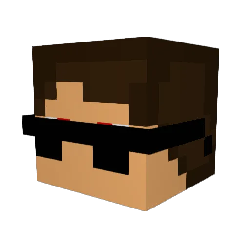 gholdahl Minecraft avatar head, 3D render