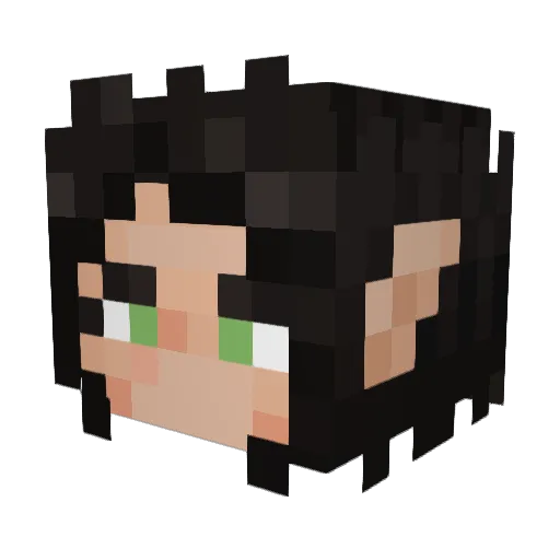 ghoopify Minecraft avatar head, 3D render
