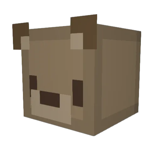 ghosoonmohd Minecraft avatar head, 3D render