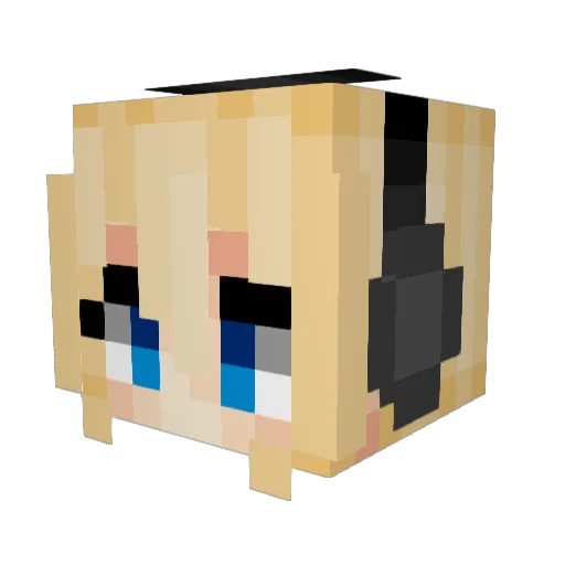 ghost14174 Minecraft avatar head, 3D render