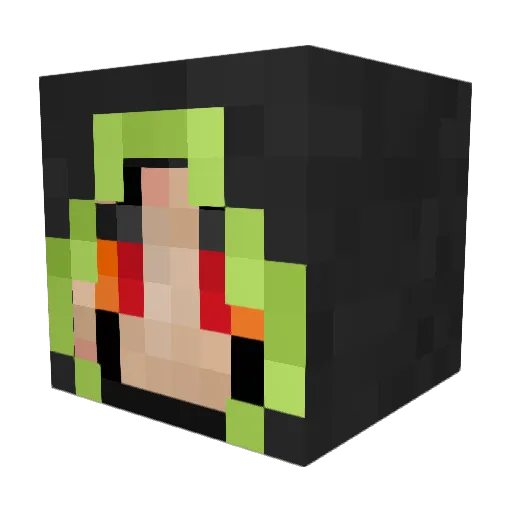 ghost19942012 Minecraft avatar head, 3D render