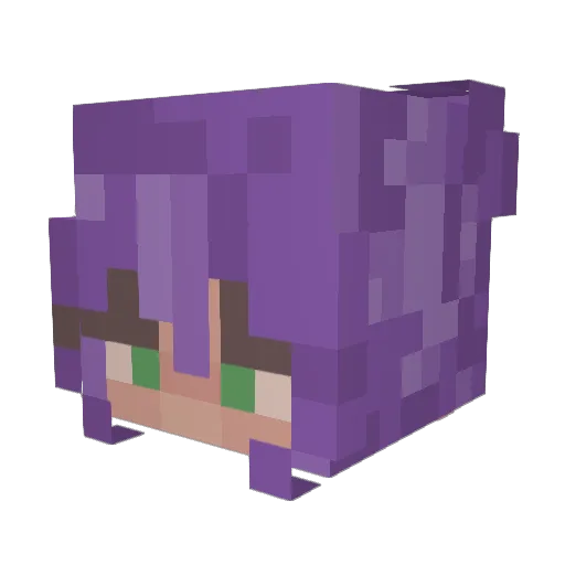 ghost1fy_ Minecraft avatar head, 3D render