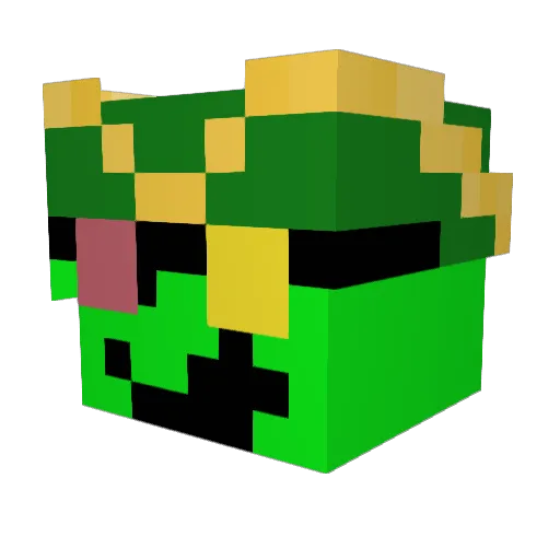 ghost20144 Minecraft avatar head, 3D render