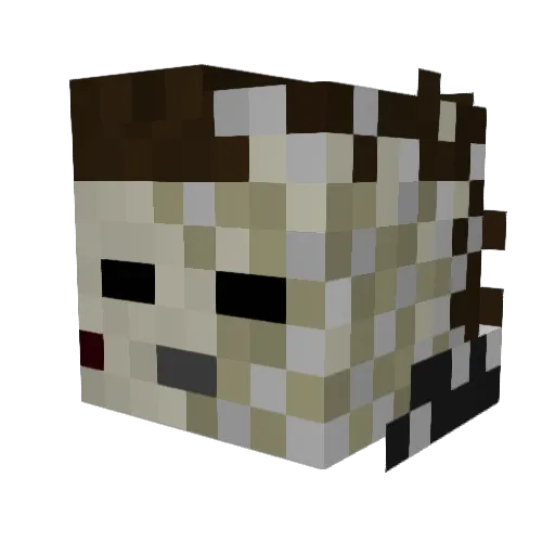 ghost5212 Minecraft avatar head, 3D render