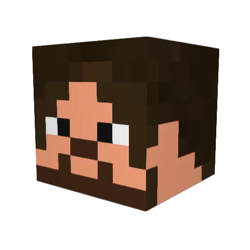 ghost56n Minecraft avatar head, 3D render