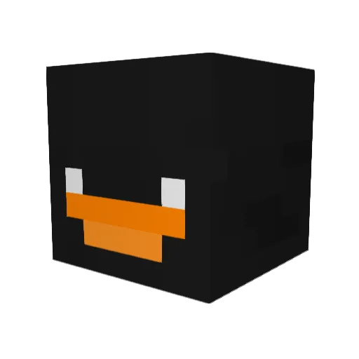 ghost5hu Minecraft avatar head, 3D render