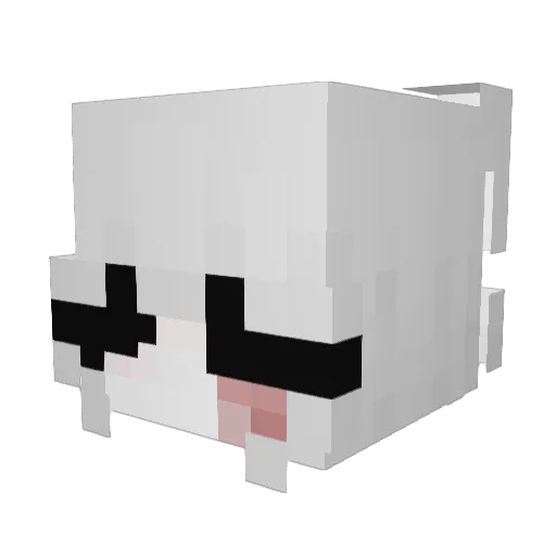 ghost_apollon Minecraft avatar head, 3D render