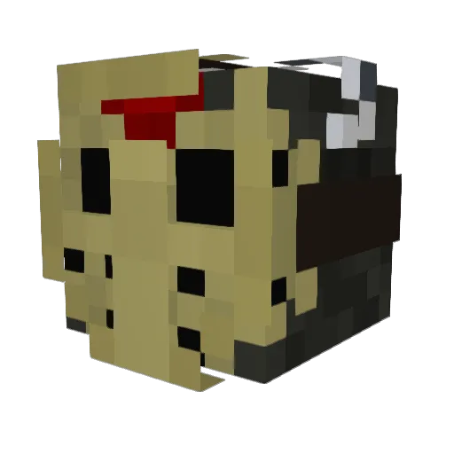 ghost_cum Minecraft avatar head, 3D render