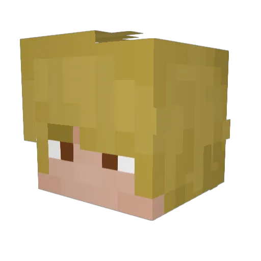 ghost_no_host Minecraft avatar head, 3D render