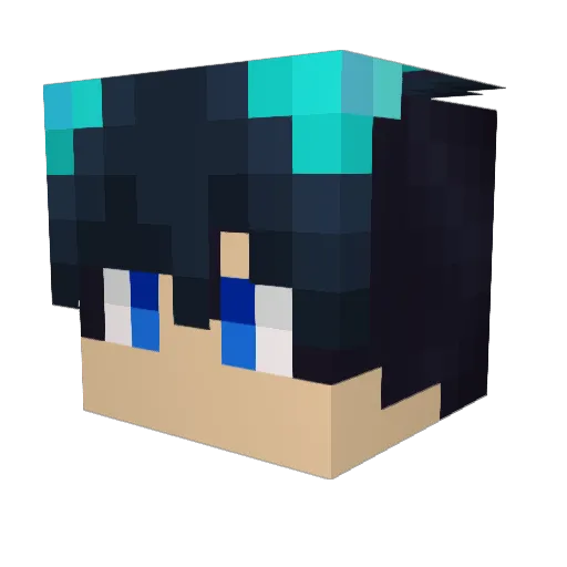 ghost_og_66 Minecraft avatar head, 3D render