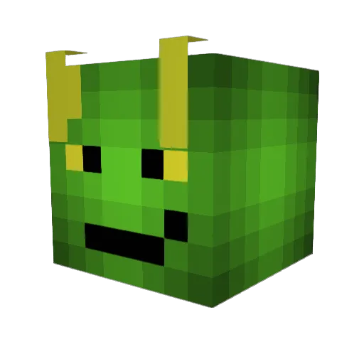 ghost_whosty Minecraft avatar head, 3D render