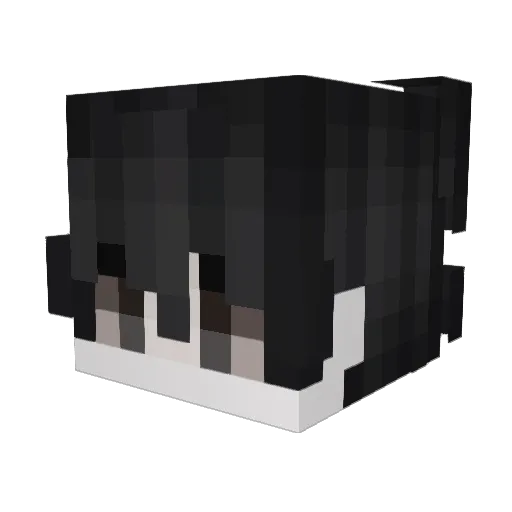 ghost_x10x Minecraft avatar head, 3D render