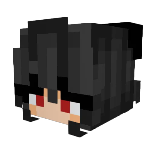 ghostaphobic Minecraft avatar head, 3D render