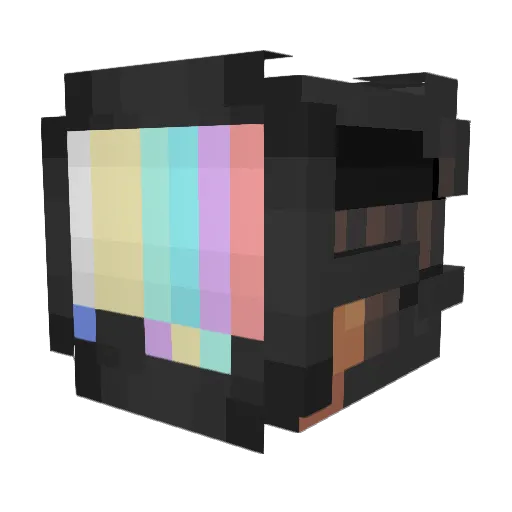 ghostboosters Minecraft avatar head, 3D render
