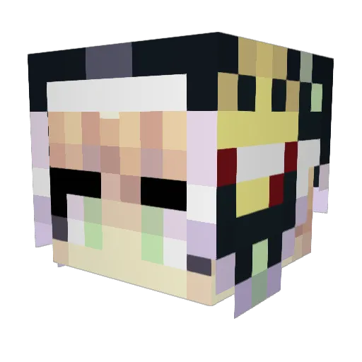 ghostbooty666 Minecraft avatar head, 3D render
