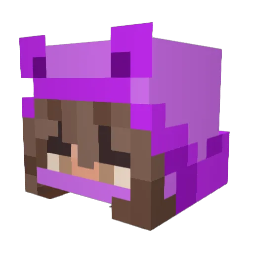 ghostboyce Minecraft avatar head, 3D render