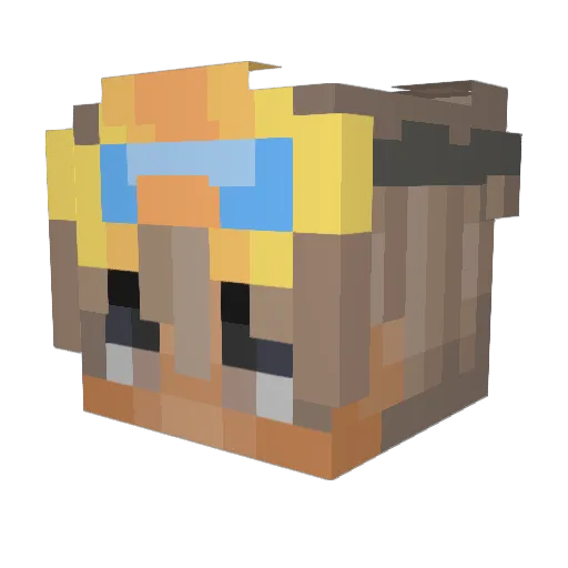 ghostboyjamie Minecraft avatar head, 3D render