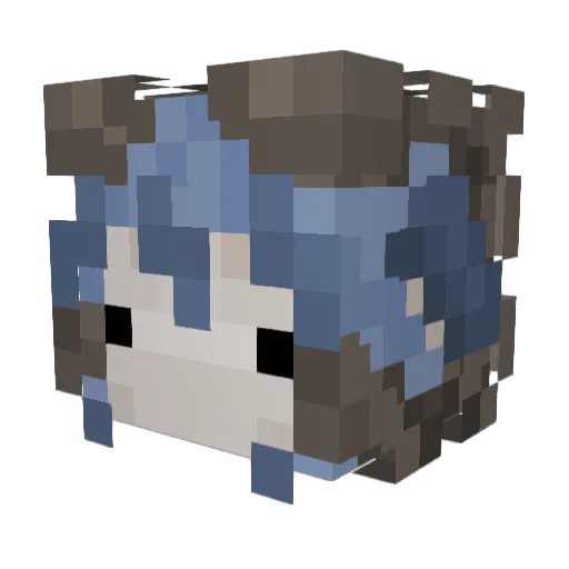 ghostburblues Minecraft avatar head, 3D render