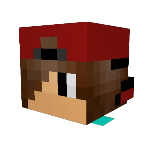 ghostbuster06 Minecraft avatar head, 3D render