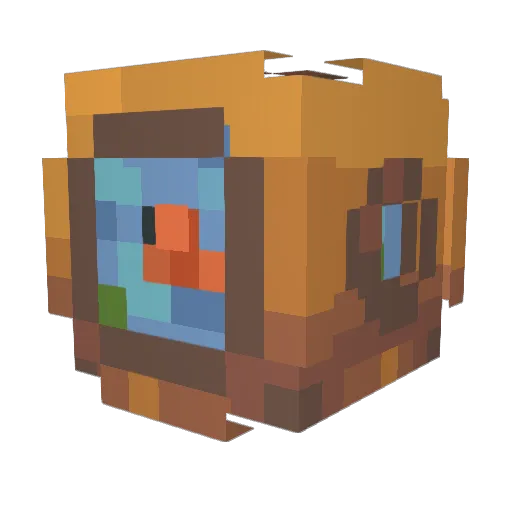 ghostcat391 Minecraft avatar head, 3D render