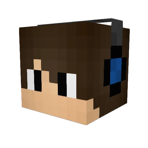 ghostcraft00111 Minecraft avatar head, 3D render