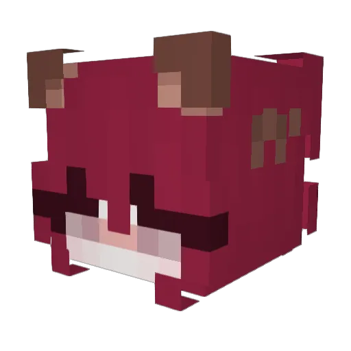 ghostcrime Minecraft avatar head, 3D render