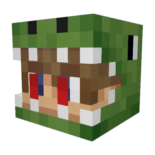 ghostd98 Minecraft avatar head, 3D render