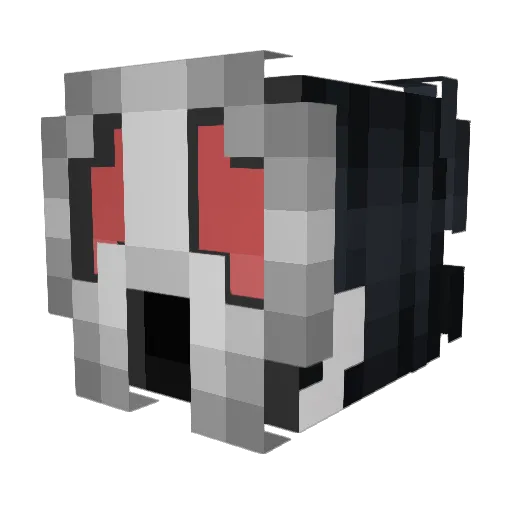 ghoste61 Minecraft avatar head, 3D render