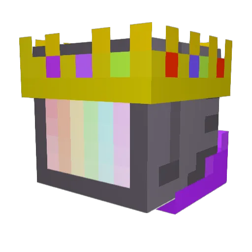 ghostface444 Minecraft avatar head, 3D render