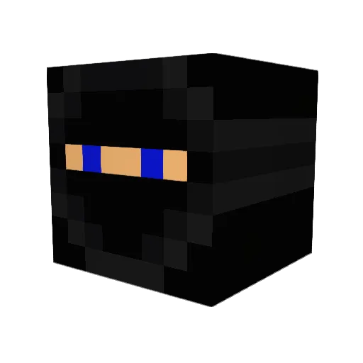 ghostfacey Minecraft avatar head, 3D render