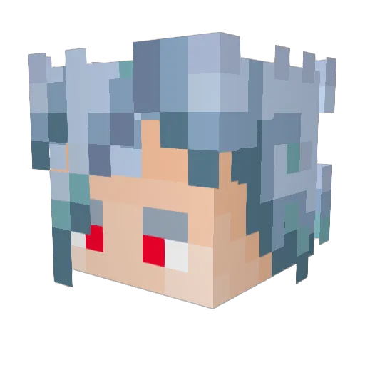 ghostfreaker120 Minecraft avatar head, 3D render