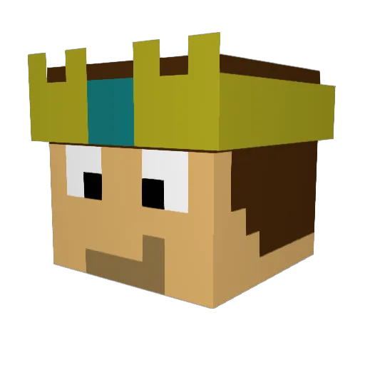 ghostgirl05 Minecraft avatar head, 3D render