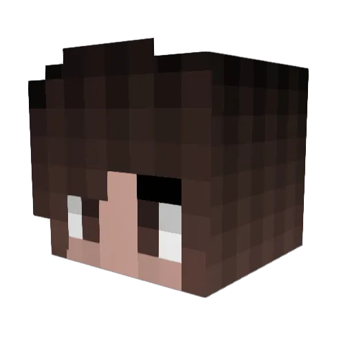 ghostgrl Minecraft avatar head, 3D render