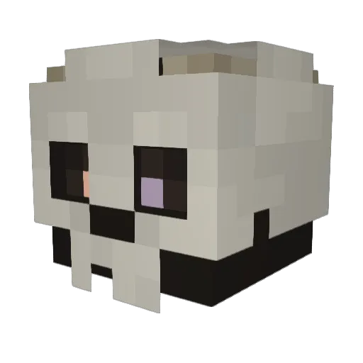 ghostie_10 Minecraft avatar head, 3D render