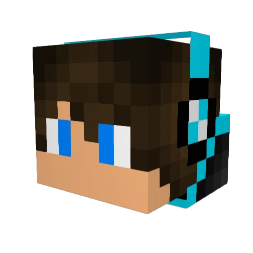ghostkillerpro15 Minecraft avatar head, 3D render
