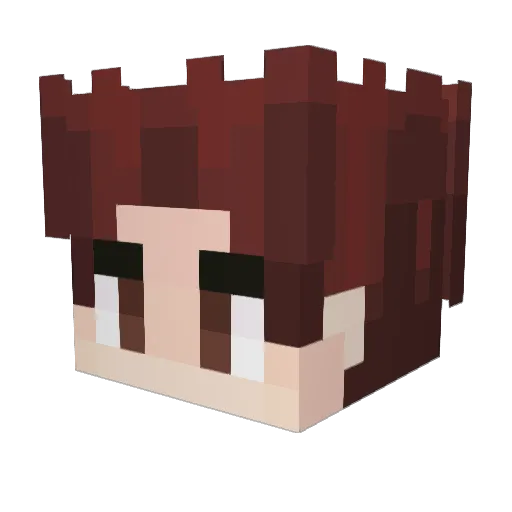 ghostking130 Minecraft avatar head, 3D render