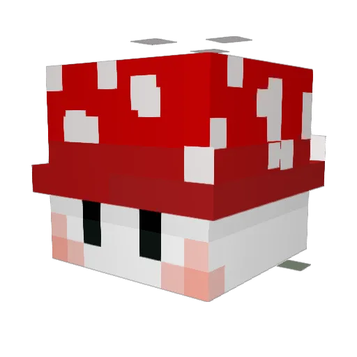 ghostlingblocks Minecraft avatar head, 3D render