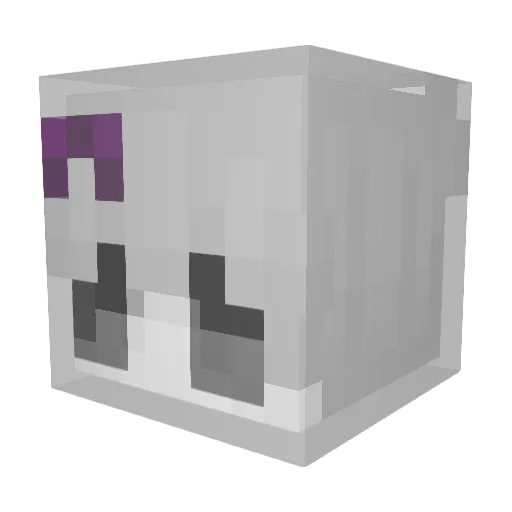 ghostlitlover Minecraft avatar head, 3D render