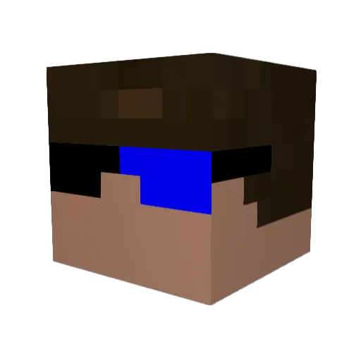 ghostly_gaming Minecraft avatar head, 3D render