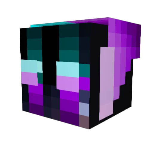 ghostlybilly Minecraft avatar head, 3D render