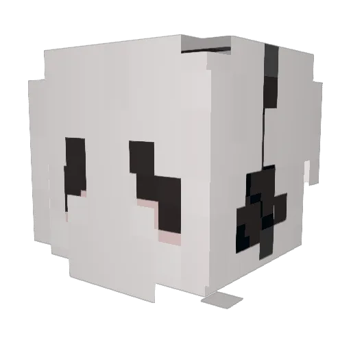 ghostlyghostea Minecraft avatar head, 3D render